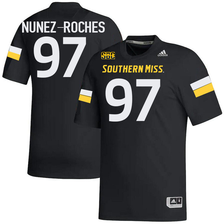 Southern Miss Golden Eagles #97 Rakeem Nunez-Roches Jersey Football Uniforms-Black